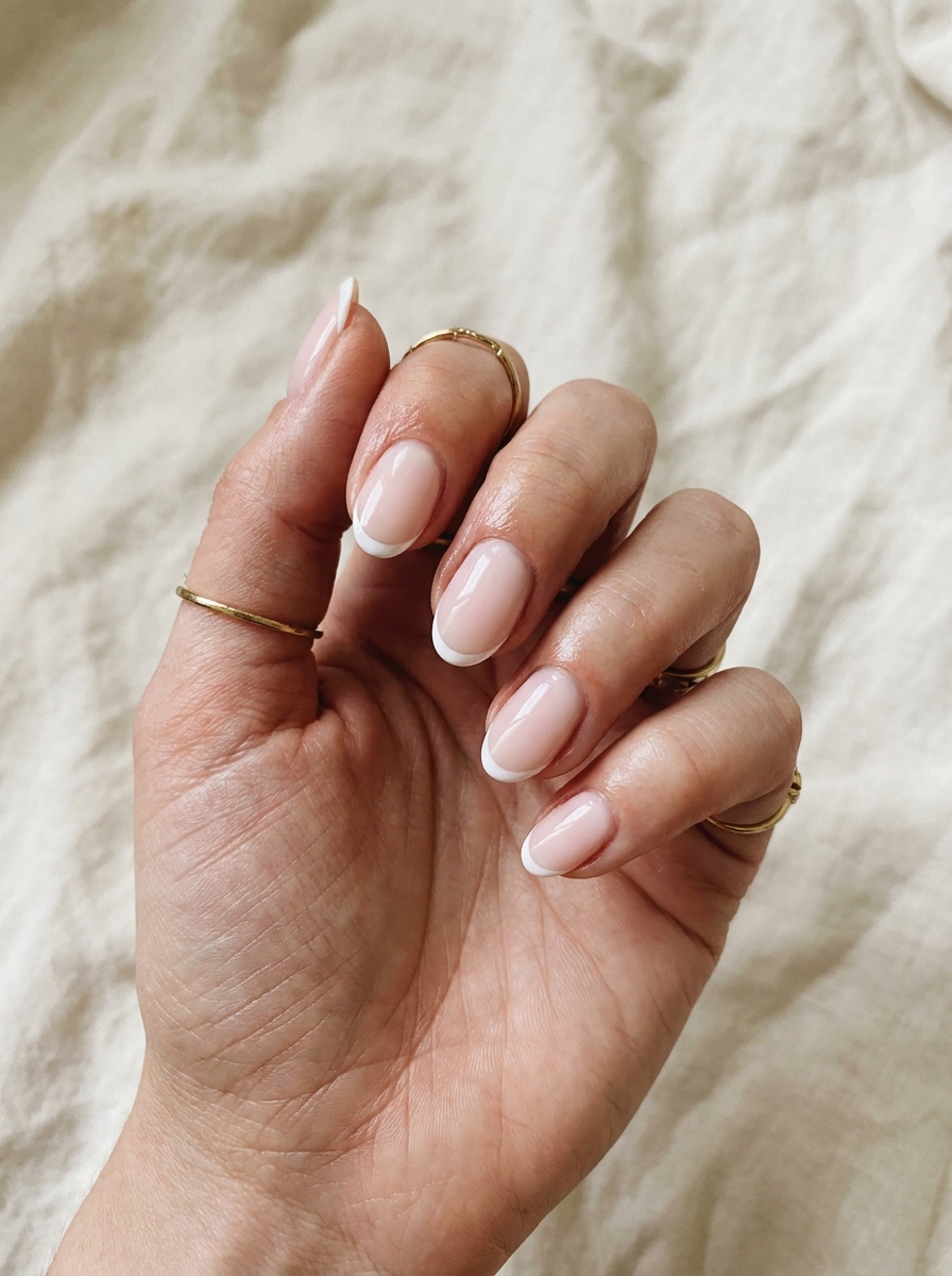 Milky Pink French Nails als Hellrosa Nägel Inspiration 2026